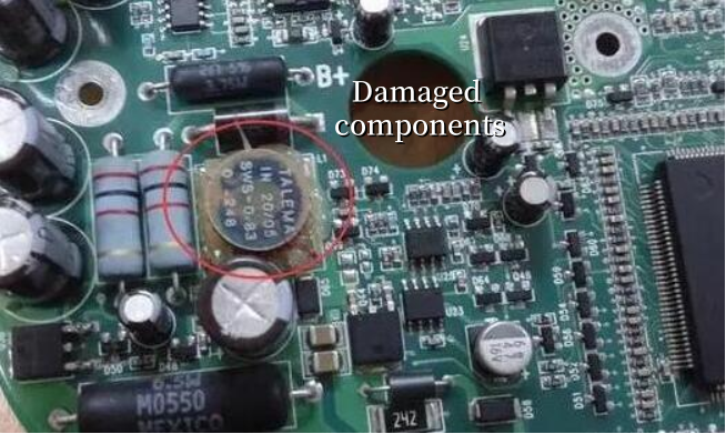 Damaged components | PCBA repair | PCB repair | circuit board repair | Pcbandassembly Damaged components | PCBA repair | PCB repair | circuit board repair | Pcbandassembly
