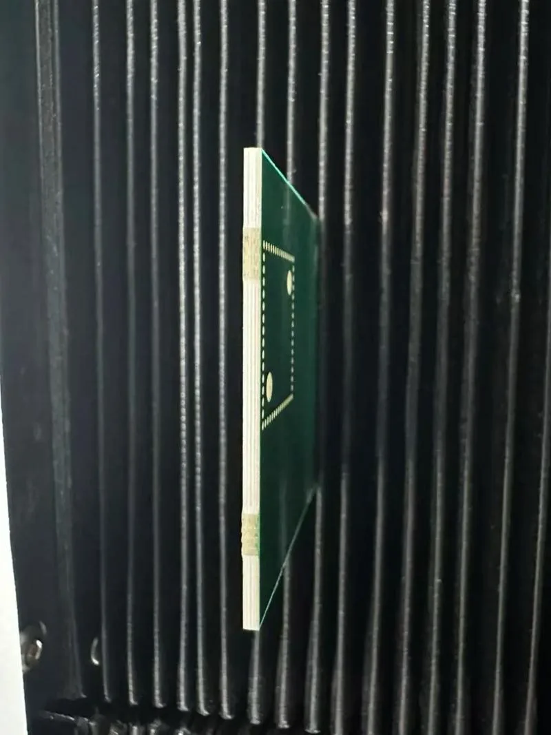 Side view of a multi-layer PCB