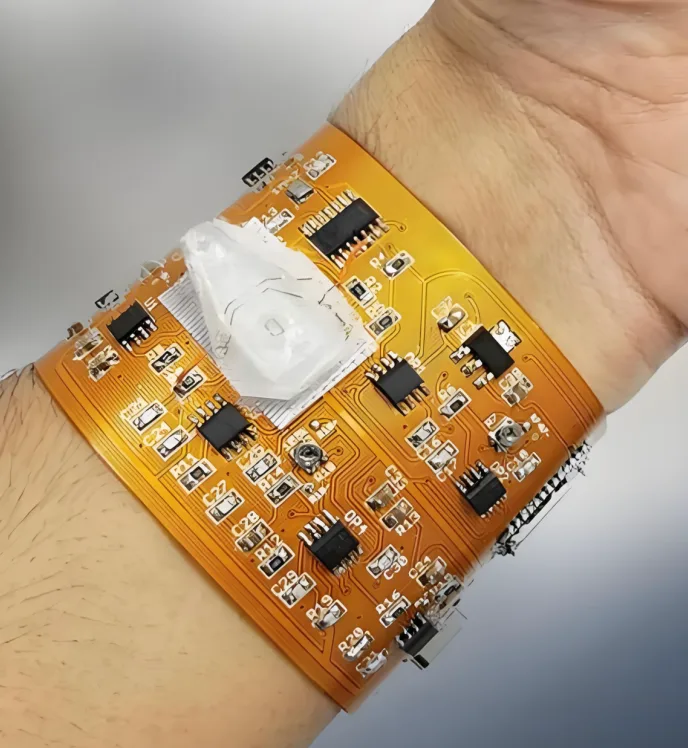 Flexible PCB on the wrist