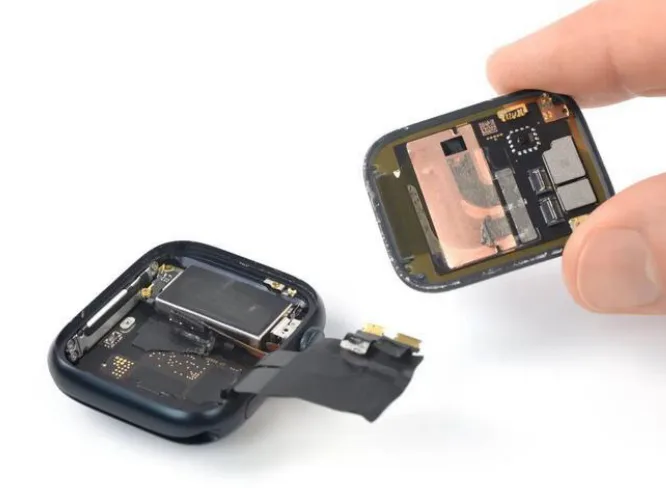 PCB on an electronic watch