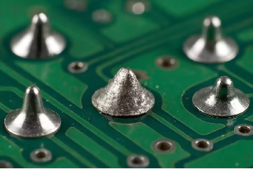 cold solder joint on a PCB