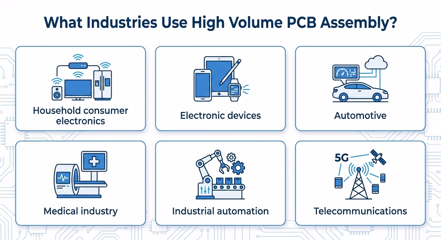 What Industries Use High Volume PCB Assembly