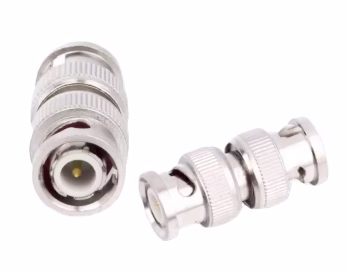 Silver BNC connectors with bayonet-style coupling