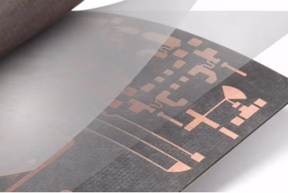 Prepreg lamination over etched copper circuits for multilayer PCB