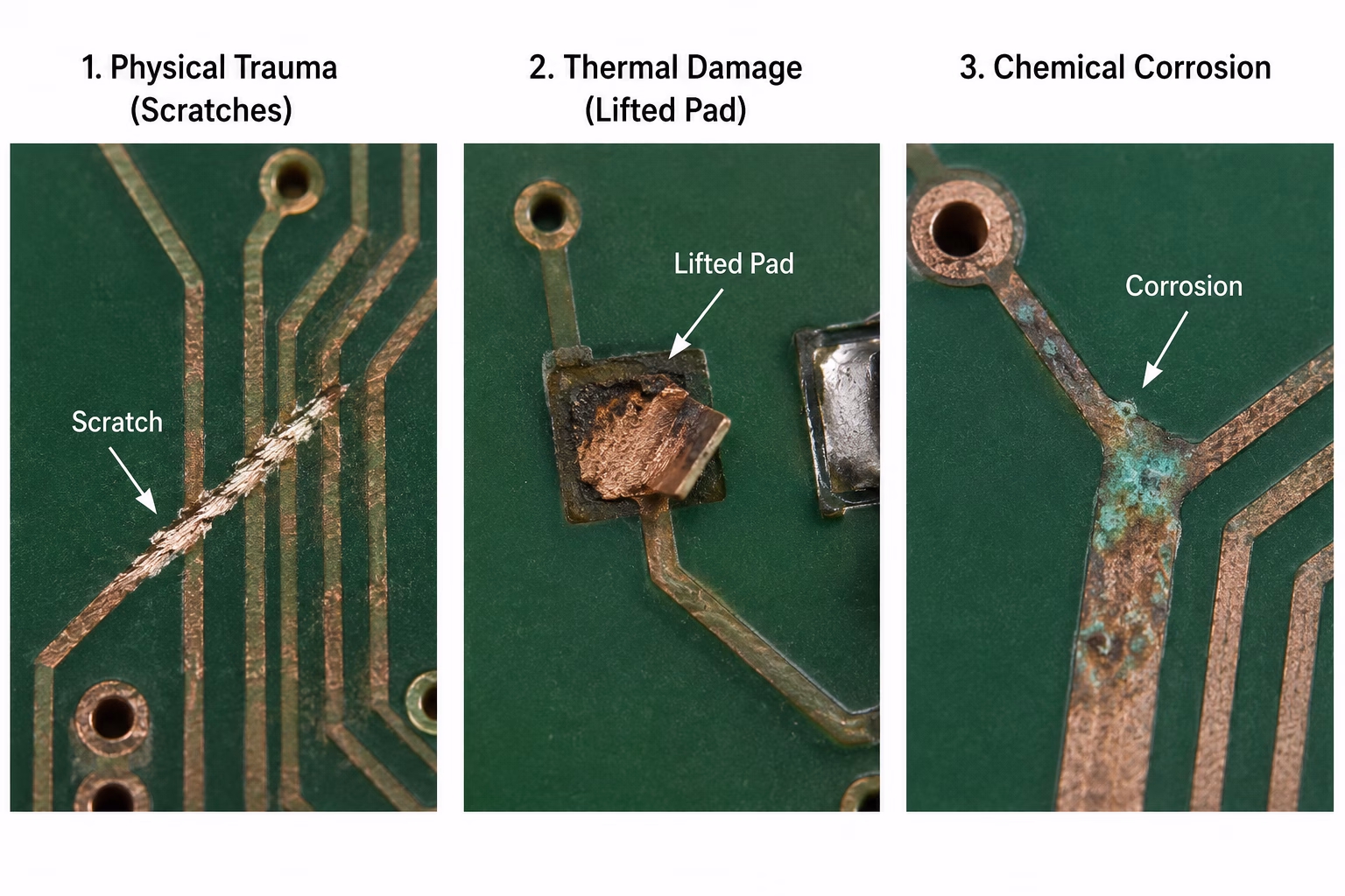 Common PCB Trace Damage