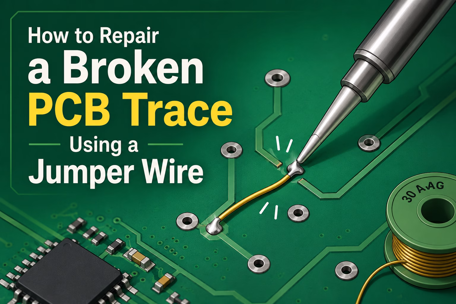 PCB traces jumper wire
